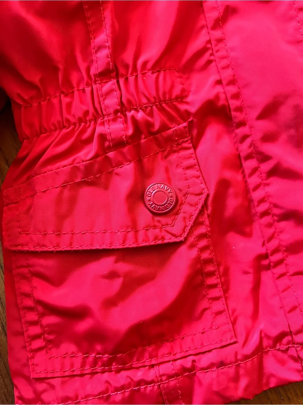 Girls' Red Hooded Jacket Old Navy 12-18 months